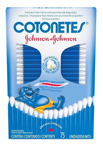 Johnson Cotonetes Hisopos Flexibles Descartables X6 Cajas 1