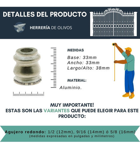 HERRERIA DE OLIVOS Intermediate Iron Grid Attachment (5 Units) C.9975 4