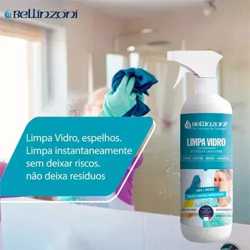 Kit C/3 Limpa Vidros Spray 500ml Bellinzoni 3