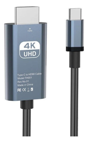 Cable Usb C A Hdmi 4k 60hz Ultra Hd Uhd 0