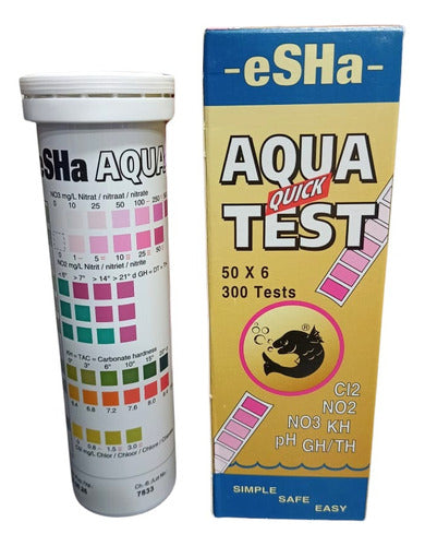 Aqua Quick Test 6 in 1 by Esha for Freshwater Aquarium Fish 0