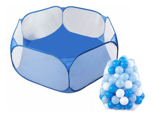 Large Auto-Setup Portable Play Tent + 100 Colorful Balls 0