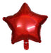 LX 2 Glitter Star Balloons in Red - 18 Inches 0