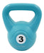 Tecnomoto 3kg Green PVC Kettlebell Russian Weight Functional Fitness Gym 1