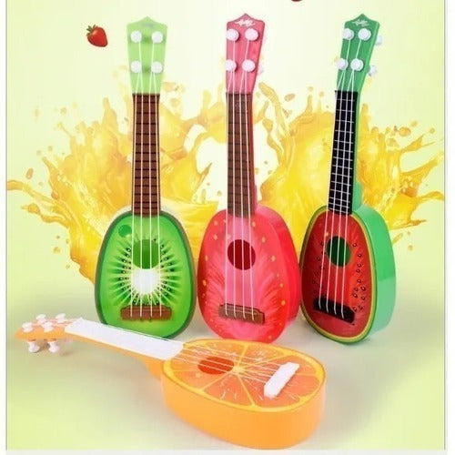 Opaa! Guitarra Para Niños Ukelele Juguete Diseños Frutas 5