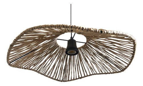 Premium Combo: 2 Wave Pattern Lamps - Jute/Kraft 50cm Each with Electrical Kit 25