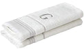 SKL Home Casual Monogram Hand Towel Set, G, 16x26 2