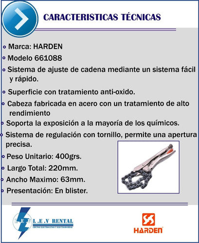 Pinza De Presión Perro A Cadena 18'' Harden Profesional 2