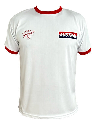 Argentinos Juniors Retro Austral White T-shirt Adults 0