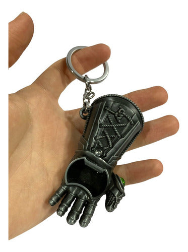 Metal Thanos Infinity Gauntlet Bottle Opener Keychain 1