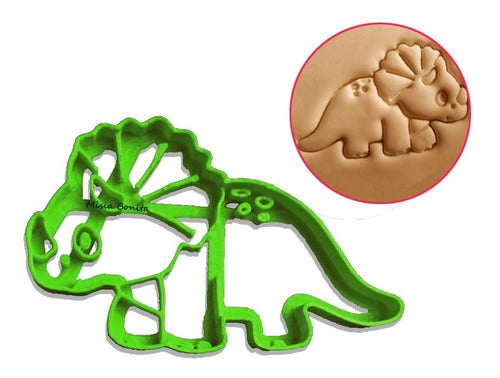 4x Dinosaurios Cutes - Cortante Molde Galletas Masa Fondant 4