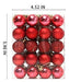 160 Christmas Tree Balls TKYGU Red 3 Designs 3cm 1