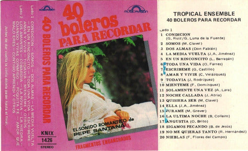 Lote Cassettes Tiempo De Boleros Y 40 Boleros Para Recordar 1