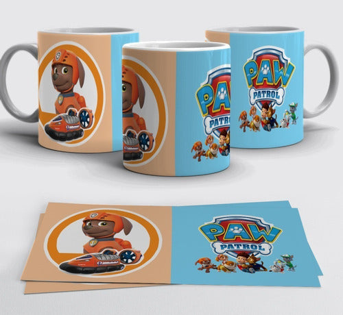 Kit Diseños Plantillas Tazas Paw Patrol Sublimación M1 6