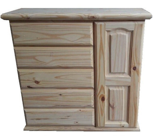 Qdeco Solid Pine Wardrobe Chiffonier 0