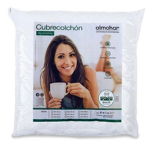 Almohar Cubrecolchon Almohar 1 1/2 Plaza 190 90 Ajustable Protector 0