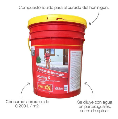 Protex Curing S 20lts Standart Curador Hormigón 1