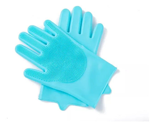 Generica Silicone Gloves with Integrated Sponge for Washing 0