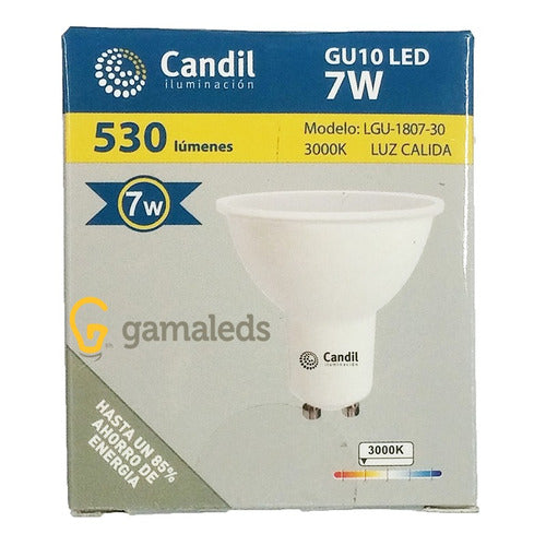 Candil Spot Led Dimerizable 7w Acero Embutir Completo 2