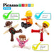 PicassoTiles 16 Piece Action Figures Toy Set Expansion Variety Pack 1