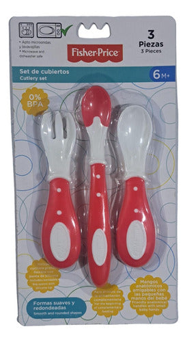 Fisher Price 3-Piece Cutlery Set 6m+ 1