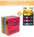 Post-it Fluorescent Sticky Notes Cube + Gift Flags 1