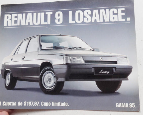 Renault Antique Brochure 95 Original Auto Catalog 0