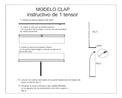 GRAFICA.SAFETAG Portabanner 90x190 Simple Tensor Metalico S/lona Estructura 0