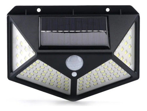 ELEMARKET Solar Lamp 100 LED Solar Sensor Outdoor Light 0