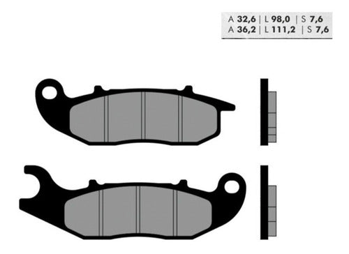 Brenta Pastilla Freno FT 3162 FA465 Yamaha XTZ250 Tenere250 1