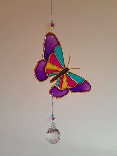 Deco AMH Atrapasol Mariposa Monarca. Cairel Esfera De Cristal 3