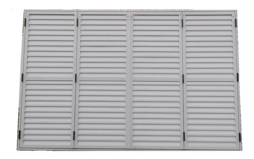 Aluminum Window Shutters 2 Leaves 200x80 White 0