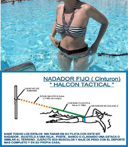 Halcon Tactical Cinturon De Nado Estatico Nade Sin Parar 1