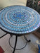 Decorative Iron Table Covered in Mosaic Tiles 1