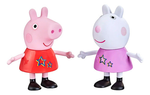 Juego Muñecos Pack Peppa Pig Y Suzy 12.7cm Hasbro Niños Febo 0