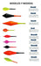 Set of Oceano Blue Fishing Floats Kit P3 Pejerrey Laguna 55