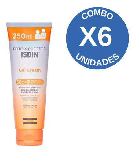 Isdin Photo Protector SPF50+ Gel Cream Combo X 6 250 Ml 0