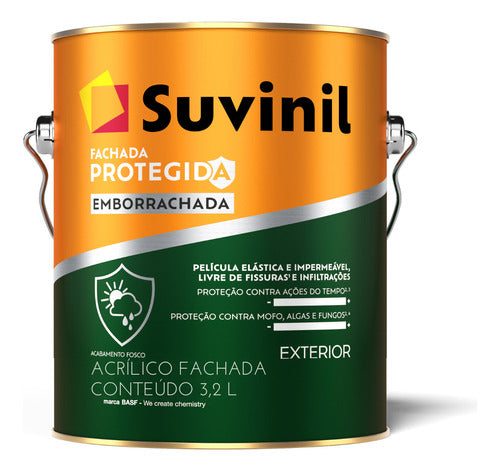 Tinta Fachada Protegida Emborrachada 3,2l Cor Marrom Bombom 0