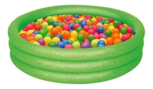 Inflatable Baby Ball Pit Pool 102 x 25 cm with 25 Balls 3