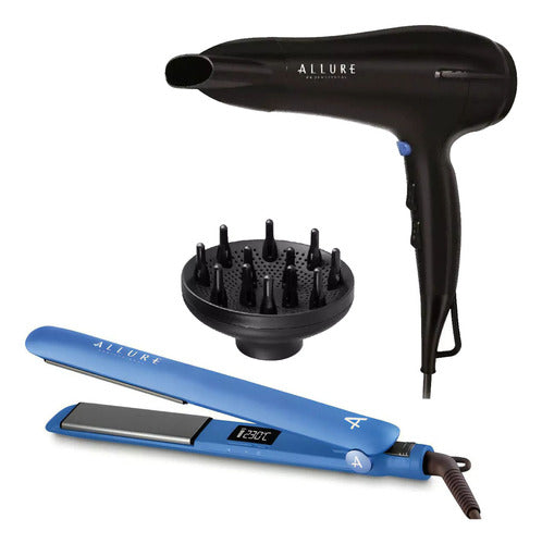 Allure Combo Flat Iron + Super Power Ion Hair Dryer 4