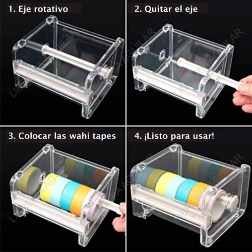 IbiCraft 3 Washi Tape Dispenser Stackable Rationer 3