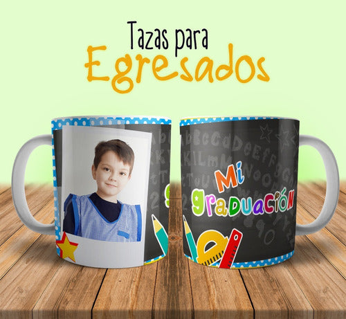 Plantillas Tazas Egresados Egresaditos Diseños Sublimar  #9 1