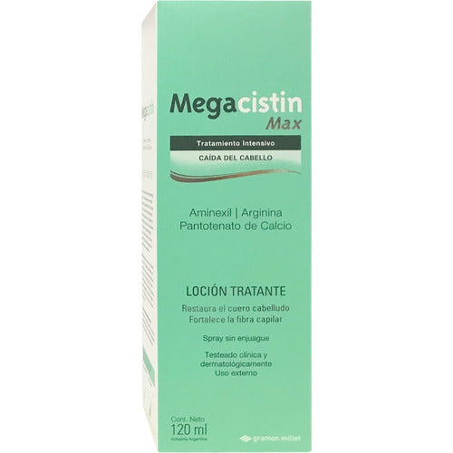 Megacistin Max Locion Anticaida Fortalecedora 120ml Original 0