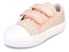 Benk Berlin Print Pink Nude Canvas Sneakers for Babies and Kids with Velcro Strap 0