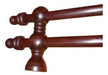 Double Wengue Wooden Rod 22mm - 1.80m with Supports and Terminals 1