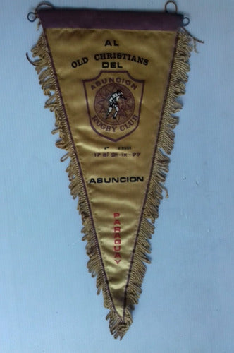 Antiguo Banderín Asuncion Rugby Club 1977 38x17 Unico Dueño 0