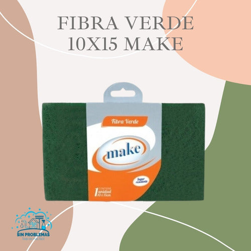 Make Green Fiber Sponge X 20un 1