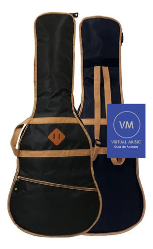 Padded Acoustic and Classical Guitar Backpack Case with Chord Guide - Waterproof Fabric 0