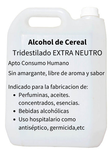 Alcohol Cereal Tridestilado Extra Neutro - 5 Liters Price 3