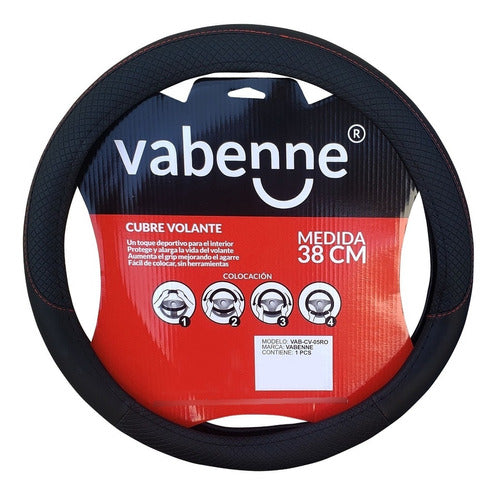 Vabenne Textured Steering Wheel Cover Protector for Car and Truck 1